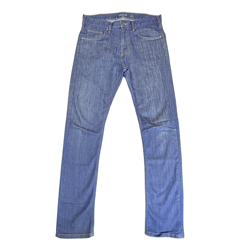 Patagonia Jeans Mens 31 Blue Straight Fit Stretch Organic Cotton Iron Clad 56025